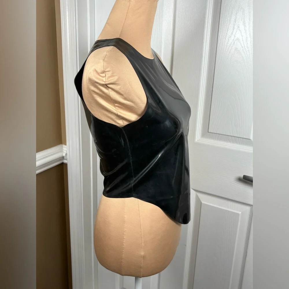 Miaou Jinx Tank Top Cami Latex Black Fetish Sz Large NWT $295...Revolve - Picture 7 of 16